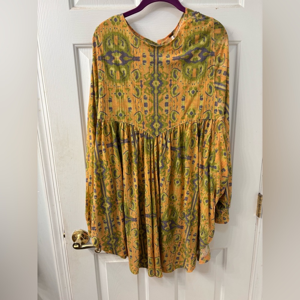 FREE PEOPLE SZ L THIS IS IT TUNIC TOP GUC READ